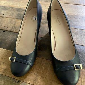 Cole Haan Elsie Navy Wedge Pump